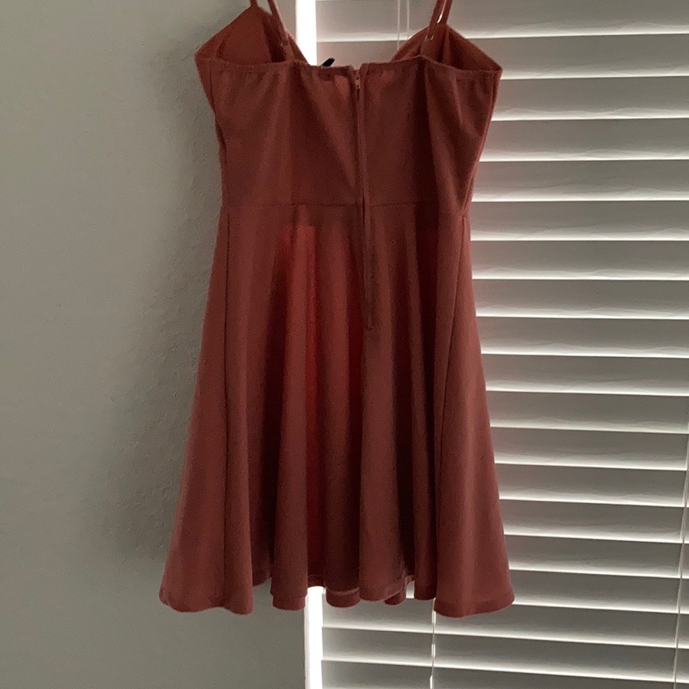 Pink Flowy Mini Dress - Picture 3 of 4